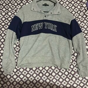 forever 21 pullover polo ‘new york’ sweater